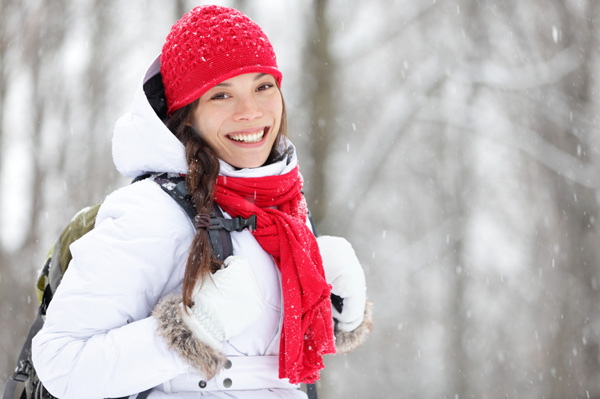 Woman in winter