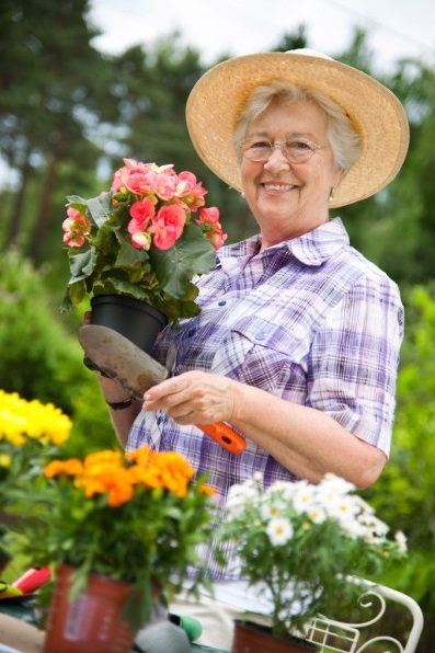 Older Woman Gardening