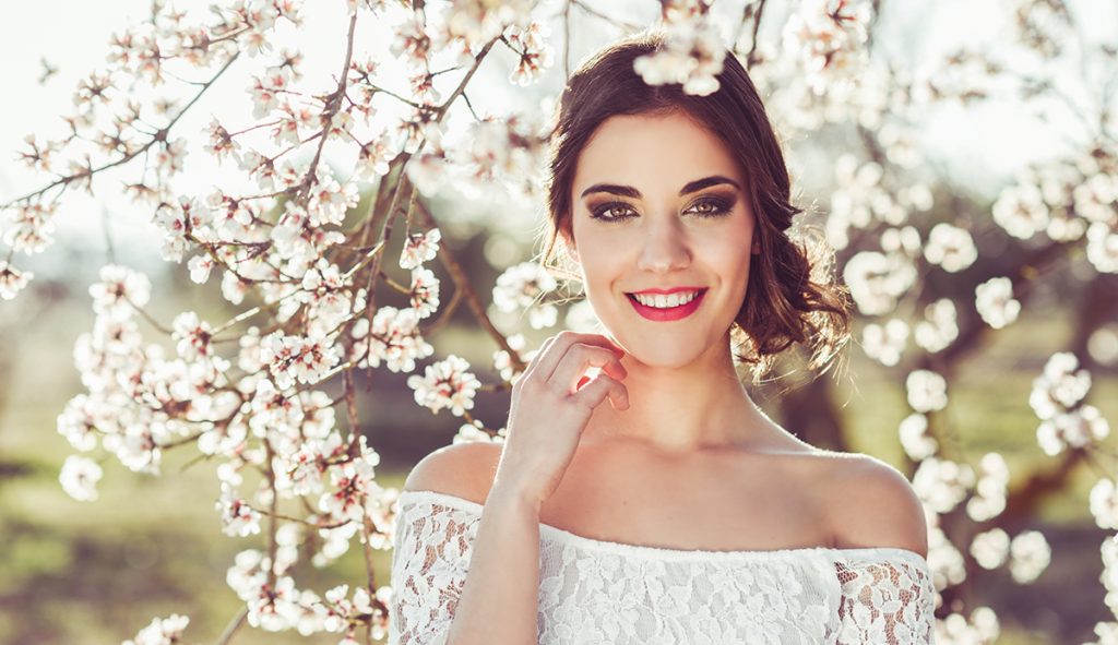 Wedding Woman with Flawless Skin